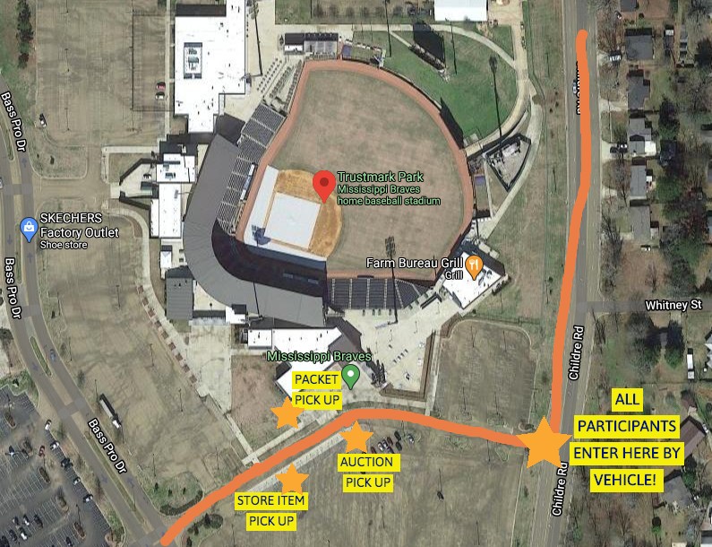 PACKETPICKUPMAP Central Mississippi Down Syndrome Society