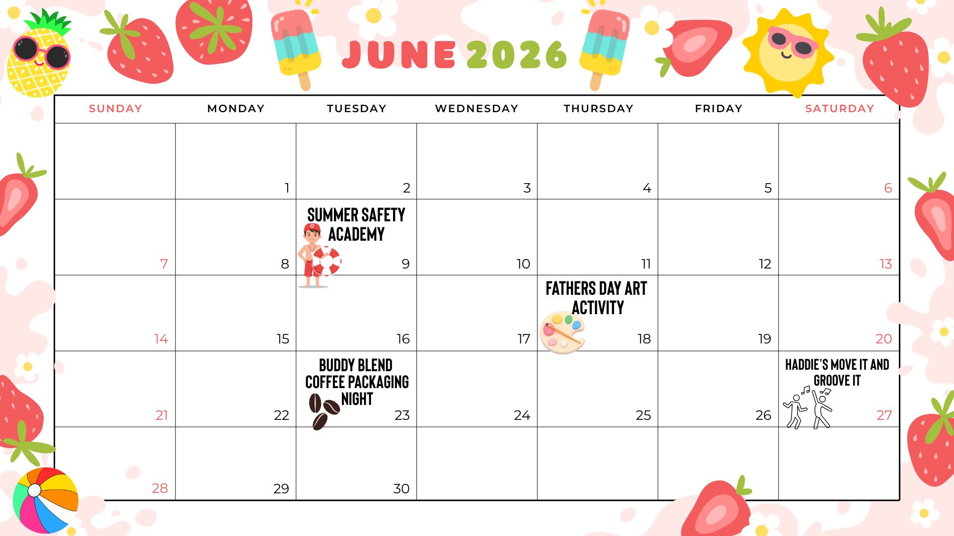 June Calendar