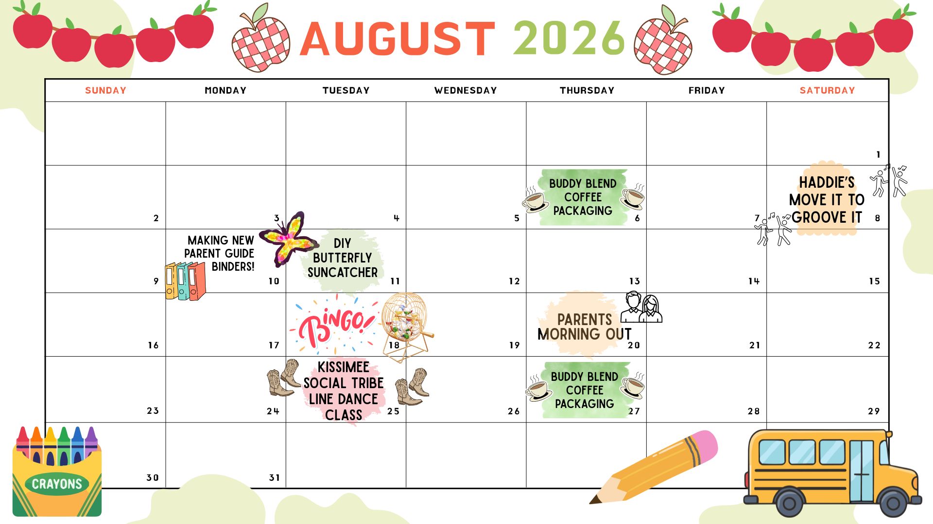 _August 2026 Monthly Calendar